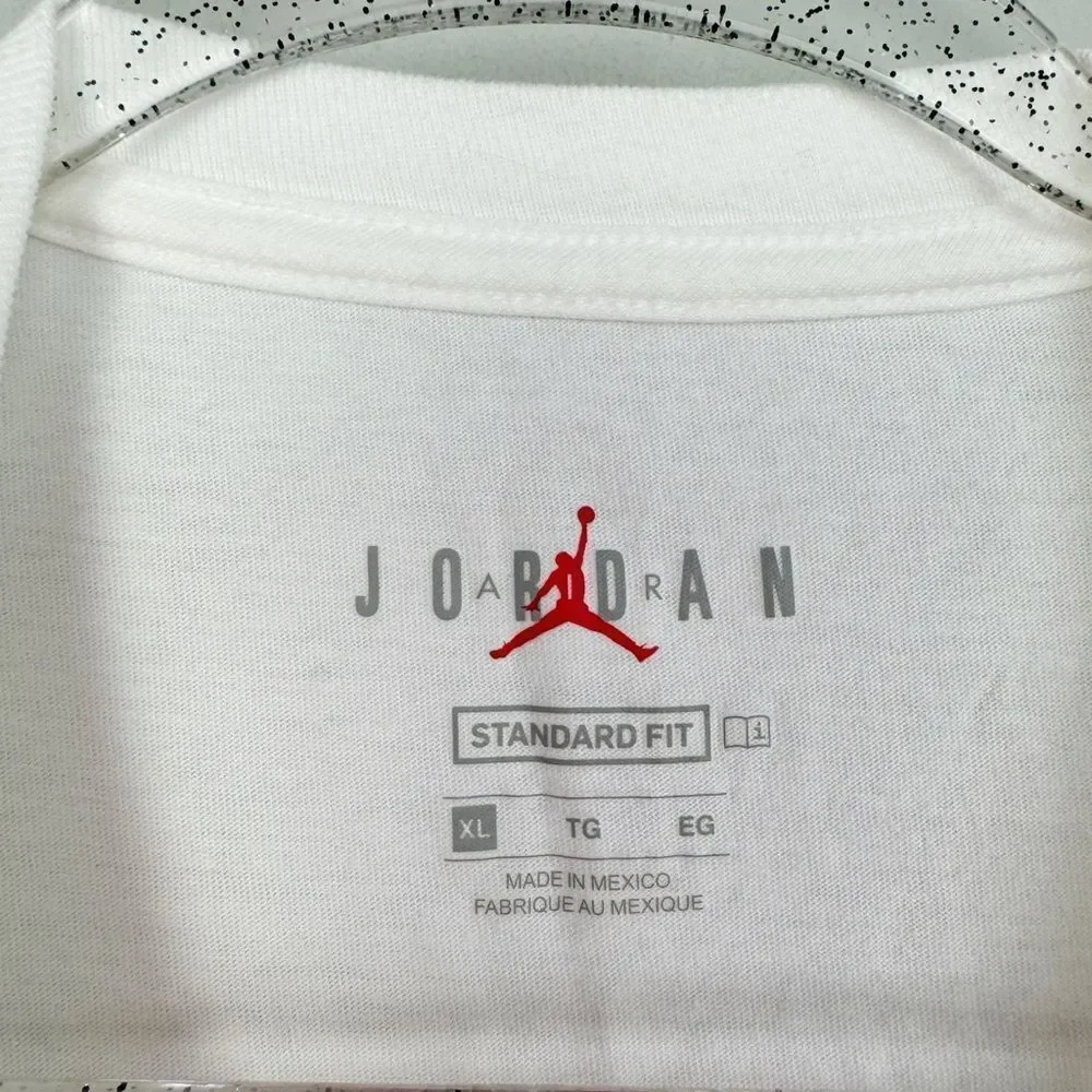 JORDAN | NIKE Air Jordan Neon Graphic Tee White Short Sleeve Men’s Size XL